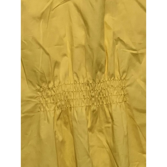 Claude Brown Yellow Short Sleeve Summer Top Size 12 - Picture 7 of 8